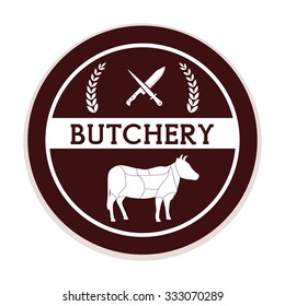 Butchery or butcher theme design, vector illustration graphic