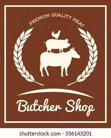 Butchery or butcher theme design, vector illustration graphic