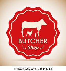 Butchery or butcher theme design, vector illustration graphic