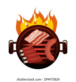 butchery house design, vector illustration eps10 graphic 