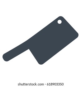Butchery Knife flat vector pictogram. An isolated illustration on a white background.