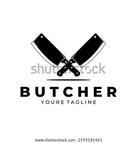 Butchery knife Logo Design Template vector design Stock photo © 