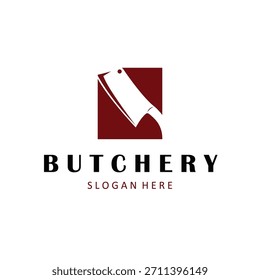 corte de carne de logotipo de talho simples preto silhueta carne ilustração para modelo ilustração design