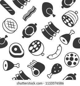 Butchery meat Seamless pattern for wrapping paper gift, backdrop or wallpaper