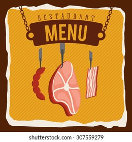 butchery menu design, vector illustration eps10 graphic 