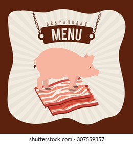 butchery menu design, vector illustration eps10 graphic 