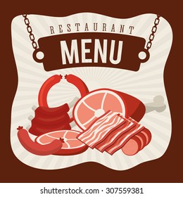 butchery menu design, vector illustration eps10 graphic 