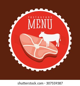 butchery menu design, vector illustration eps10 graphic 