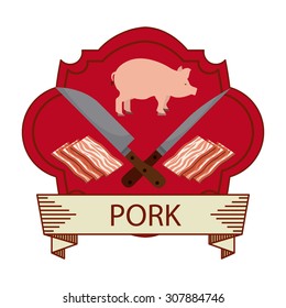 butchery product design, vector illustration eps10 graphic 