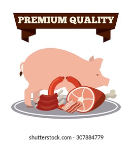 butchery product design, vector illustration eps10 graphic 
