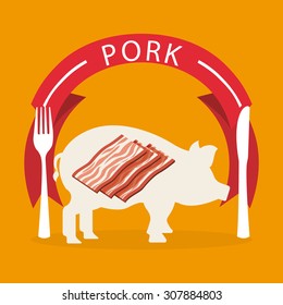 butchery product design, vector illustration eps10 graphic 