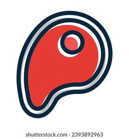 Butchery Vector Thick Line Filled Dark Colors Icons For Personal And Commercial Use.
