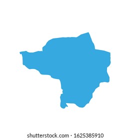 Butha Buthe region map in Lesotho country