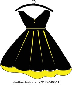 Butiful dress  vector or logo useable   