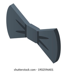 Butler bow tie icon. Isometric of butler bow tie vector icon for web design isolated on white background