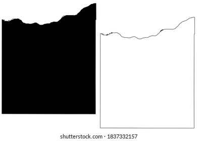 Butler County, Nebraska (U.S. county, United States of America, USA, U.S., US) map vector illustration, scribble sketch Butler map