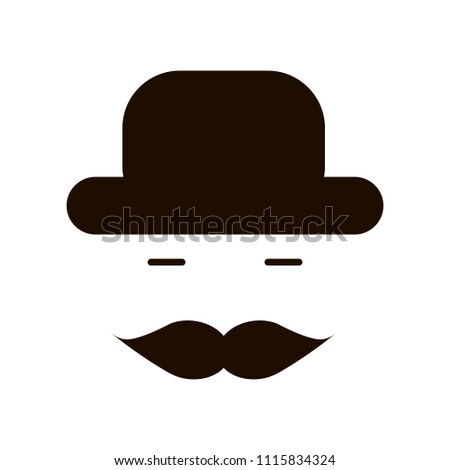 butler gentleman icon . vector