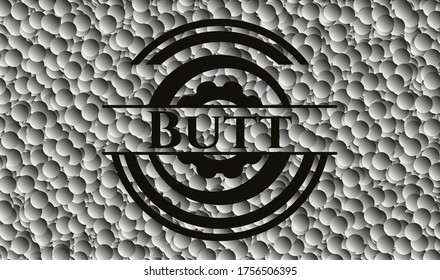 Schwarzes Schild mit Blasen-Hintergrund. Vektorgrafik. Detaillierte Angaben. 