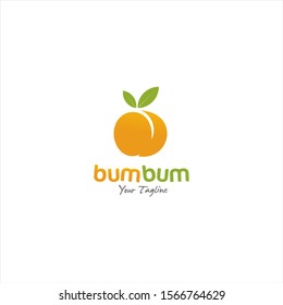 Butt Fresh Juice Logo design template