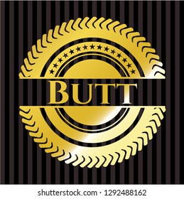 Butt golden emblem
