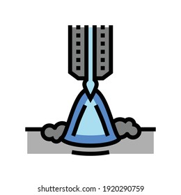 butt welding color icon vector. butt welding sign. isolated symbol illustration