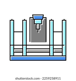 butt welding machine color icon vector. butt welding machine sign. isolated symbol illustration