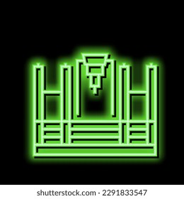 butt welding machine neon light sign vector. butt welding machine illustration