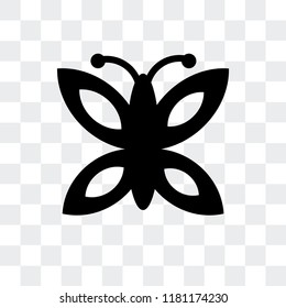 Buttefly vector icon isolated on transparent background, Buttefly logo concept