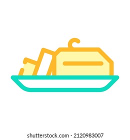 butter add color icon vector. butter add sign. isolated symbol illustration