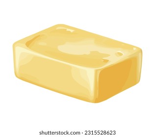 Butterblock-Illustration auf Weiß