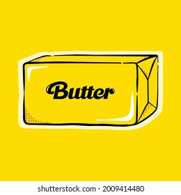 Butter Box With Text Vector Design