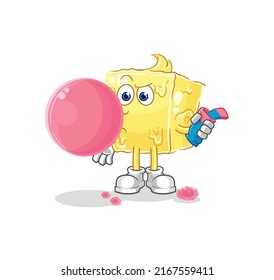 The Butter Chewing Gum Vector. Cartoon Character