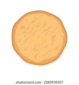 Butter cookies vector isolated on white background
