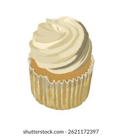 Creme de manteiga cupcake pão sobremesa comida