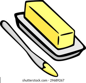 Stick Butter Graphic Stock Vector (Royalty Free) 1617582082