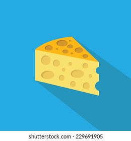 Butter flat icon with long shadow. Vector illustration  eps10.