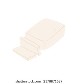 Ilustración vectorial plana de mantequilla aislada en fondo blanco