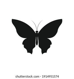 Butter Fly Icon Vector Silhouette.