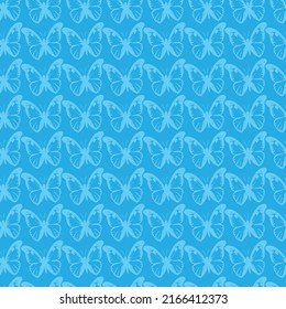 Butter Fly Pattern For Background Fabric Cover Design Vector  