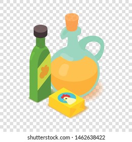 Butter icon. Cartoon isometric illustration of butter vector icon for web