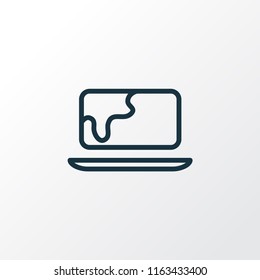 Butter icon line symbol. Premium quality isolated margarine element in trendy style.