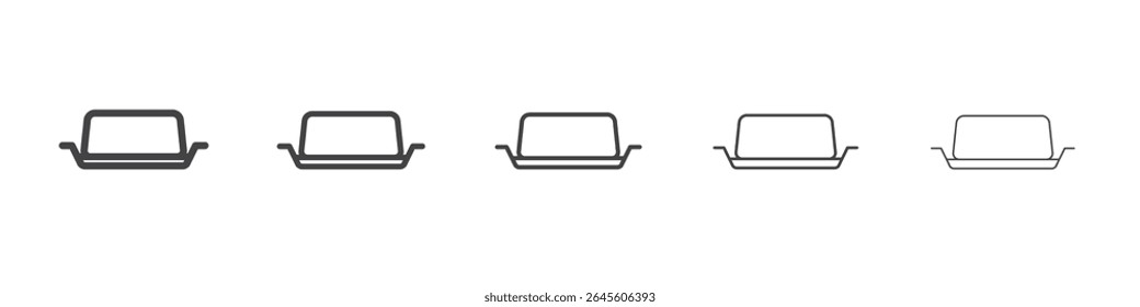 Butter icon outline ilustration vector symbol