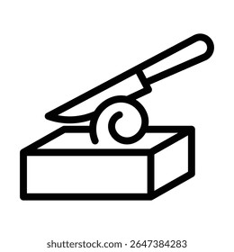 Butter icon outline set sign