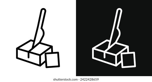 Butter Icon Set. Vector Illustration