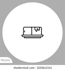 Butter icon sign vector,Symbol, logo illustration for web and mobile
