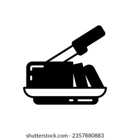 Butter icon in vector. Illustration