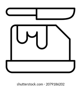 Butter Symbol Vektorbild. Kann auch für Web-Apps, mobile Apps und Printmedien verwendet werden.