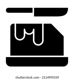 Imagen vectorial del icono de la mantequilla. También se puede usar para aplicaciones web, aplicaciones móviles y medios impresos.