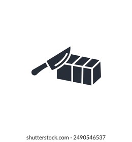 Butter icon. vector.Editable stroke.linear style sign for use web design,logo.Symbol illustration.
