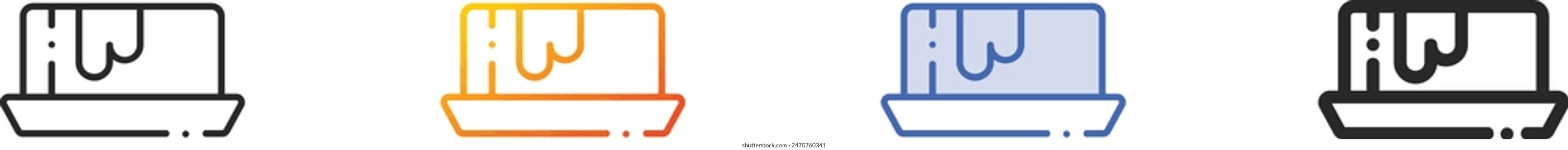 Butter icon.Thin Linear, Gradient, Blue Stroke and bold Style Design Isolated On White Background